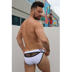 Breedwell Slip de bain Expose Swim Blanc neon